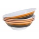 Wildtrak 16-Piece BPA-Free Melamine Camping Dinner Set Wildtrak 16-piece BPA-free melamine camping dinner set with plates, bowls and mugs featuring black, white and orange stripe design for camping, caravanning and outdoor dining use