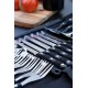 Wildtrak 26-piece stainless steel cutlery and BBQ set with knives, forks, spoons, barbecue tools and storage roll designed for camping, outdoor cooking, picnics and barbecues
