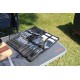Wildtrak 26-piece stainless steel cutlery and BBQ set with knives, forks, spoons, barbecue tools and storage roll designed for camping, outdoor cooking, picnics and barbecues