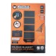 Wildtrak 160W A-grade folding solar blanket with ETFE coating, solar controller, battery cables and carry bag designed for camping, caravanning, portable energy and off-grid solar charging systems