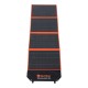 Wildtrak 160W A-grade folding solar blanket with ETFE coating, solar controller, battery cables and carry bag designed for camping, caravanning, portable energy and off-grid solar charging systems