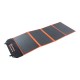 Wildtrak 160W A-grade folding solar blanket with ETFE coating, solar controller, battery cables and carry bag designed for camping, caravanning, portable energy and off-grid solar charging systems