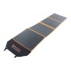 Wildtrak 240W folding solar blanket with ETFE coating, solar controller, connection cables and carry bag designed for camping, caravanning, portable power and off-grid solar charging systems
