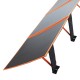 Wildtrak 240W folding solar blanket with ETFE coating, solar controller, connection cables and carry bag designed for camping, caravanning, portable power and off-grid solar charging systems