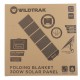 Wildtrak 300W A-grade folding solar blanket with durable ETFE coating and portable fold-out design for camping, caravanning, off-grid power and outdoor solar charging applications