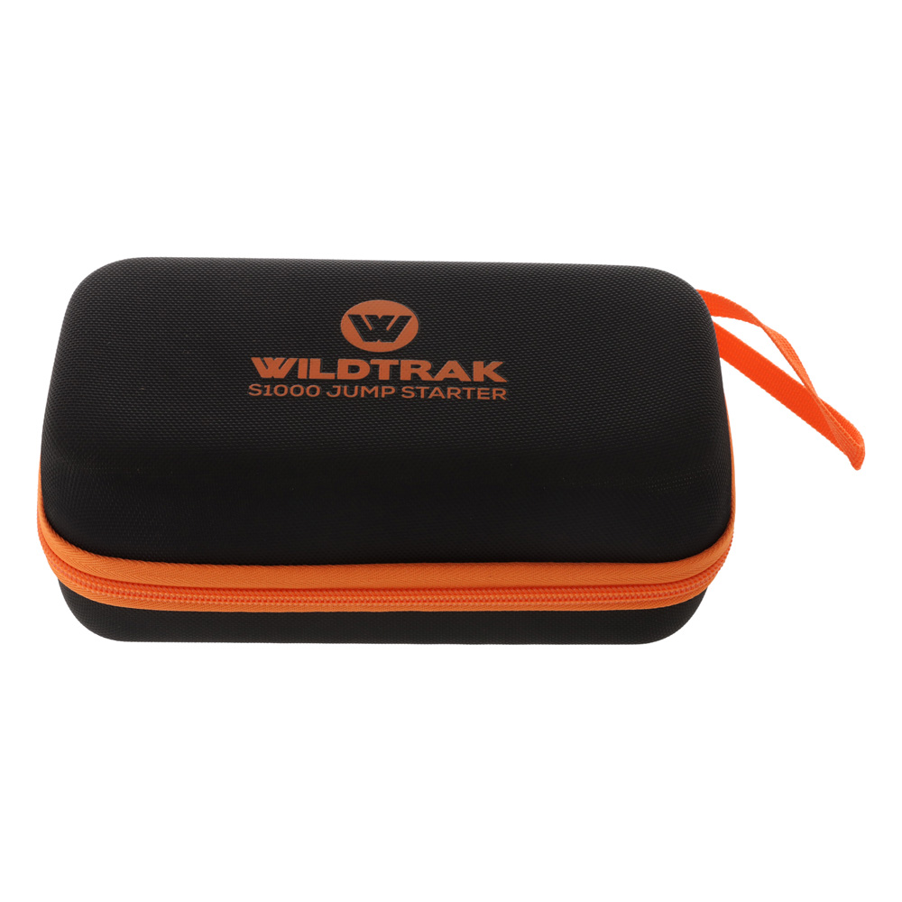 Wildtrak S1000A Portable Jump Starter Power Bank 12V 12800mAh Wildtrak S1000A portable 12V jump starter and 12800mAh power bank with compact rugged design and digital display for emergency vehicle starting and portable device charging