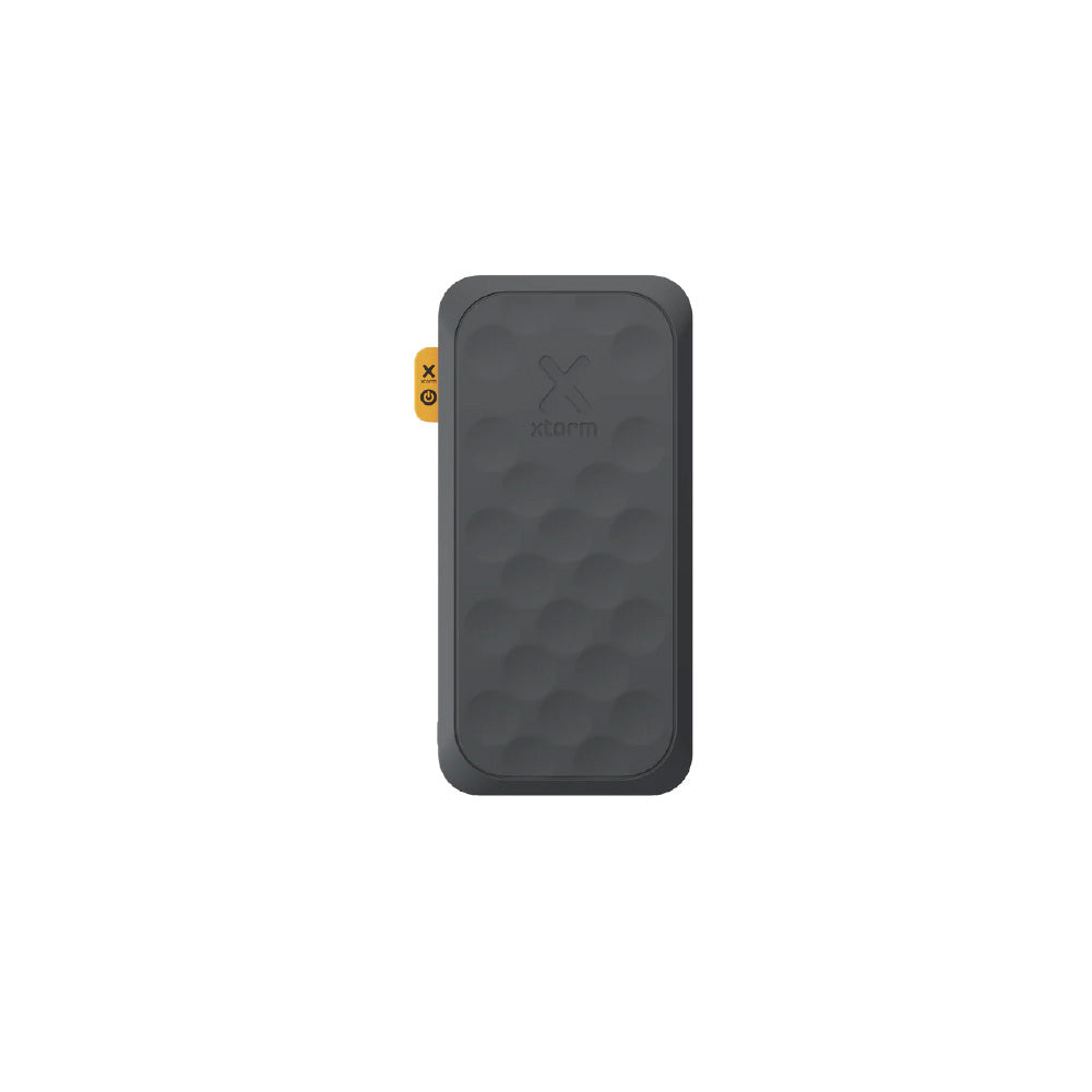 Xtorm Fuel Series 5 power bank with 10,000mAh battery capacity, 20W fast charging, USB-C Power Delivery and compact portable design for charging smartphones, earbuds and other devices during travel, commuting and everyday use.