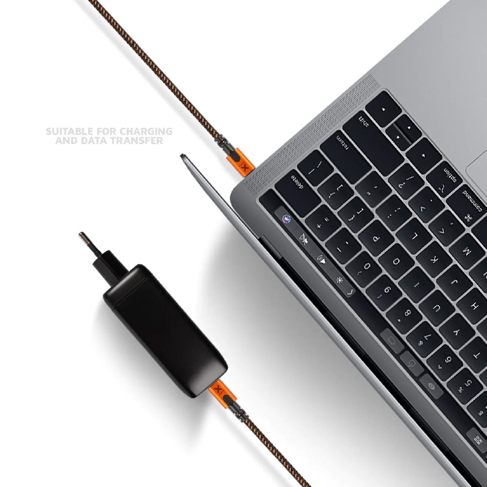 Xtorm Xtreme USB-C Power Delivery cable 1.5m with braided reinforced construction, durable USB-C connectors and lifetime warranty for fast charging, high-speed data transfer and reliable everyday use with USB-C devices