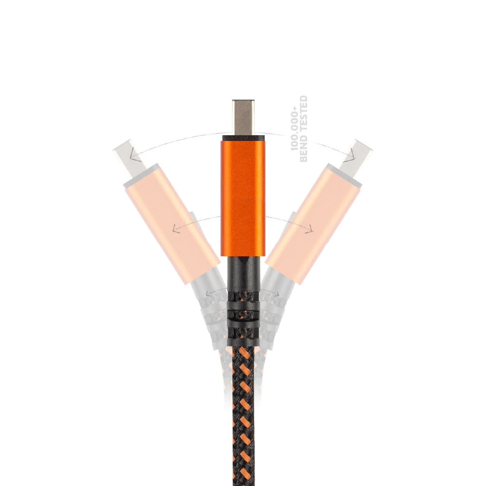 Xtorm Xtreme USB to Micro USB cable 1.5m featuring rugged braided construction, reinforced connectors and lifetime warranty for dependable charging and data syncing with Micro USB smartphones, tablets and accessories