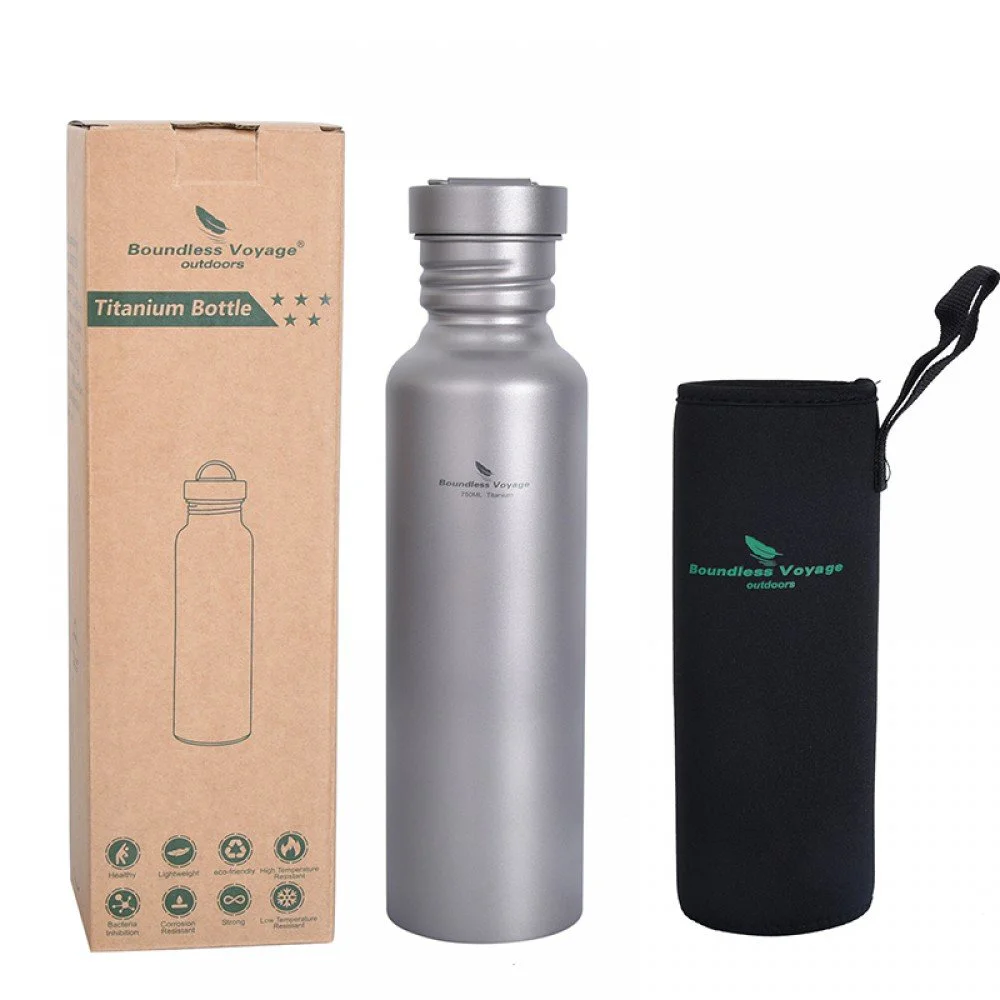 Boundless Voyage 750ml Titanium water bottle | Backwoods Outdoor Gear