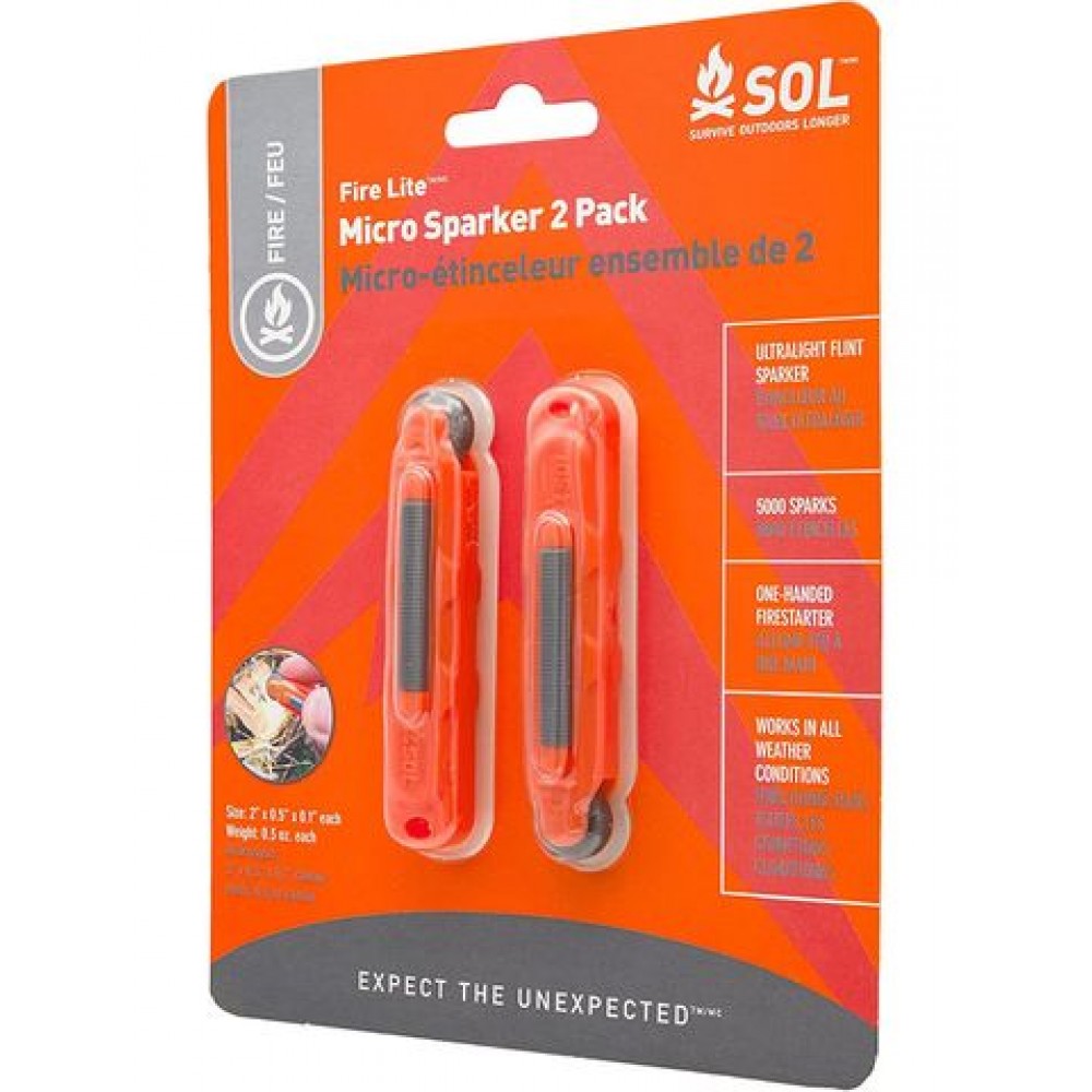 sol-micro-sparker-packaging SOL Fire Lite Spark Plug 2-Pack in Packaging