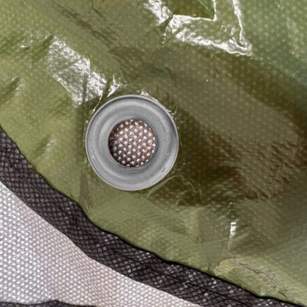 sol-blanket-grommet-detail.jpg Reinforced corner grommet on SOL survival blanket for tarp or shelter setup