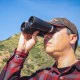 10x42 compact binoculars with textured black body and multi-coated lenses, delivering clear long-range viewing for birdwatching, wildlife observation, hiking, and outdoor adventures.