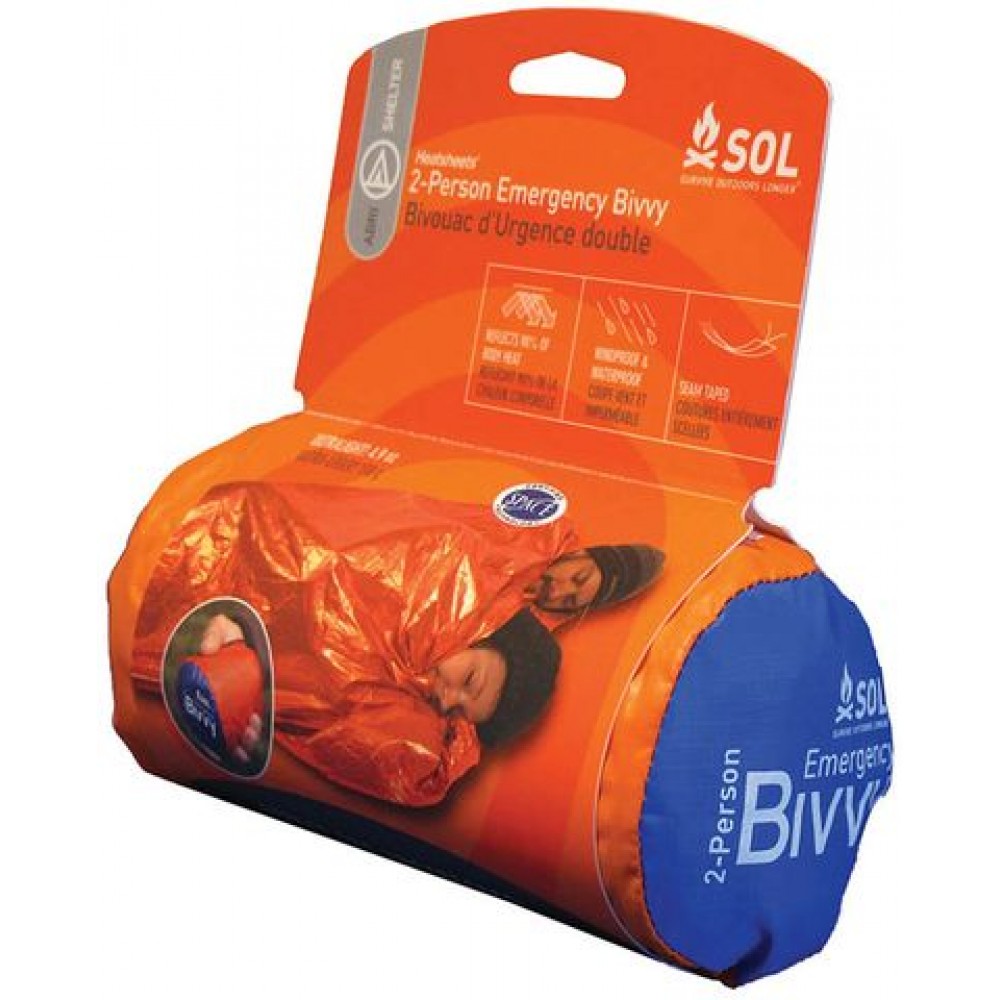 Packed SOL XL Emergency Bivvy with Whistle – Compact Design Compact Packed View of SOL Emergency Bivvy XL for Tramping & Survival