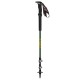 Full-length Vipole Base Camp Green trekking pole with extended foam handle, adjustable height, and durable locking system for outdoor trekking