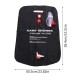 20L foldable solar shower bag with hanging handle, flexible hose and shower head attachment designed for camping, hiking, beach trips, caravanning and outdoor bathing with sun-heated water.