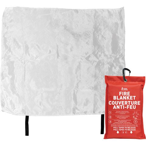 Unfolded SOL Emergency Fire Blanket – 120x180cm Fire Safety Blanket NZ