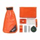SOL Scout Survival Kit – Contents Displayed Full contents of the SOL Scout Survival Kit including survival blanket, whistle, mirror, compass, fire starters, and dry bag