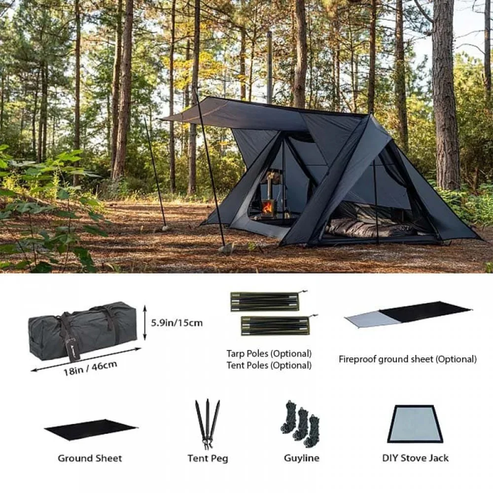 Tarp Diy Stove Jack POMOLY STOVEHUT 20 Hot Tent Shelter – Wood