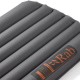 Rab Stratosphere 4 Mat – Logo and Surface Texture Rab logo and surface fabric pattern detail of the Stratosphere 4 sleeping mat