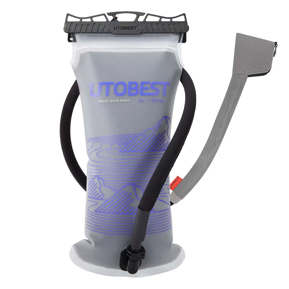 Stemborne purple version of the UTOBEST 2L insulated hydration bladder with thermal tube.