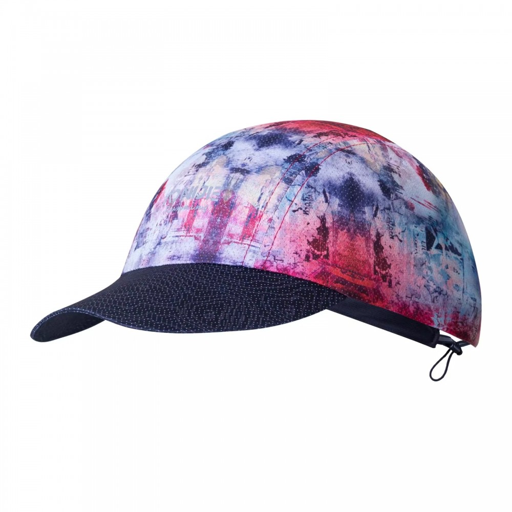 Colorful Quick-Dry Sports Cap with Curved Brim and Elastic Back Closure