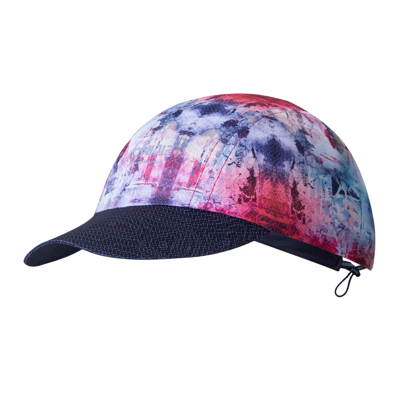 Colorful Quick-Dry Sports Cap with Curved Brim and Elastic Back Closure
