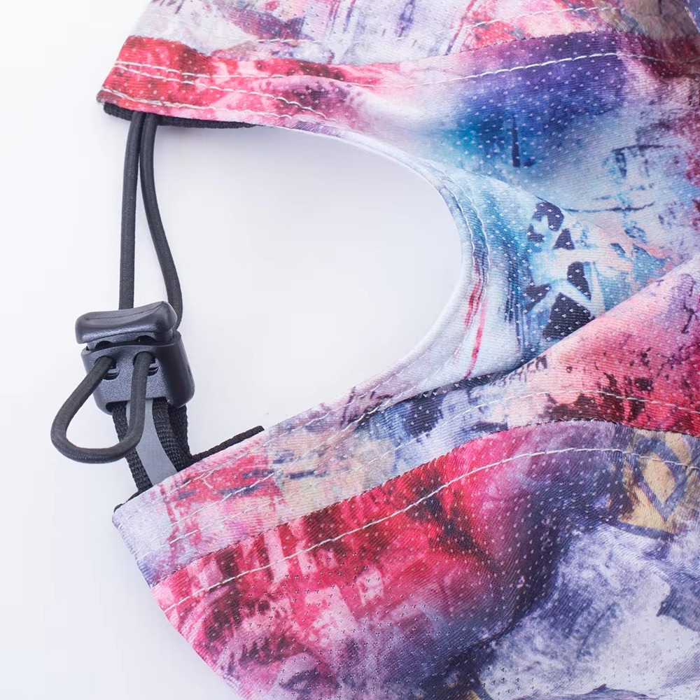 Colorful Quick-Dry Sports Cap with Curved Brim and Elastic Back Closure