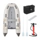 Aqua Marina Deluxe 298 Inflatable Speed Boat Kit with Pump and Oars Aqua Marina Deluxe 298 inflatable speed boat with carry bag paddles seat and pump included for portable boating