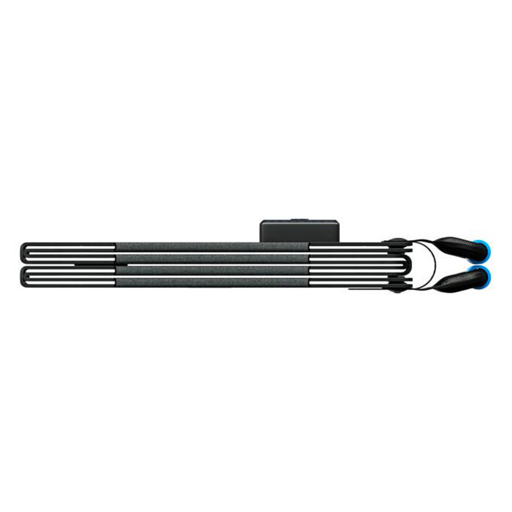 Bluetti PV60L solar panel folded into slim compact form with handle for convenient carrying and storage