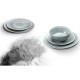 Brunner Pearl 12 piece melamine dinner set with grey stone touch plates side plates and bowls for camping caravans and outdoor dining