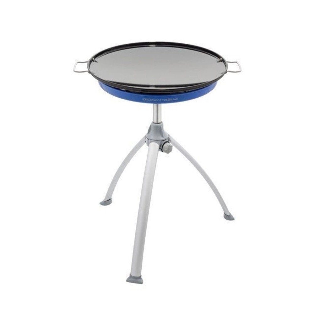 Dometic CADAC Skottel Braai portable gas BBQ with tripod stand and large cooking surface for camping and outdoor cooking
