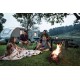 Dometic CADAC Skottel Braai portable gas BBQ with tripod stand and large cooking surface for camping and outdoor cooking