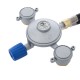 Dometic Dual Gas Canister Adapter with Hose Regulator Dometic dual gas canister adapter with hose and regulator for camping BBQ and portable gas appliances