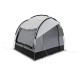 Dometic Tailgater Travel Pod SUV Awning Tent Dometic Tailgater Travel Pod attached to SUV creating sheltered camping space with enclosed awning tent