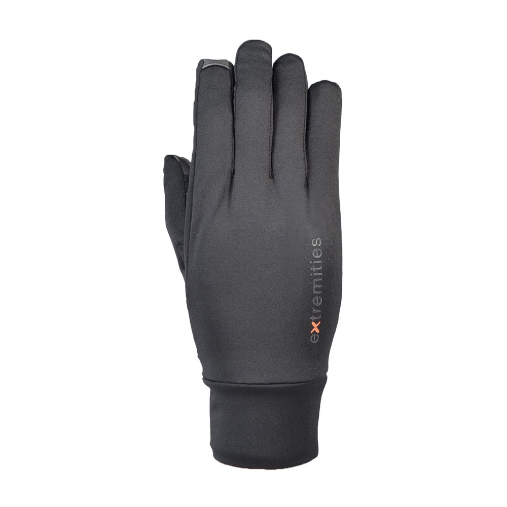 Black Extremities anti viral deflect gloves with thermal lightweight design for running cycling hiking and cold weather outdoor use