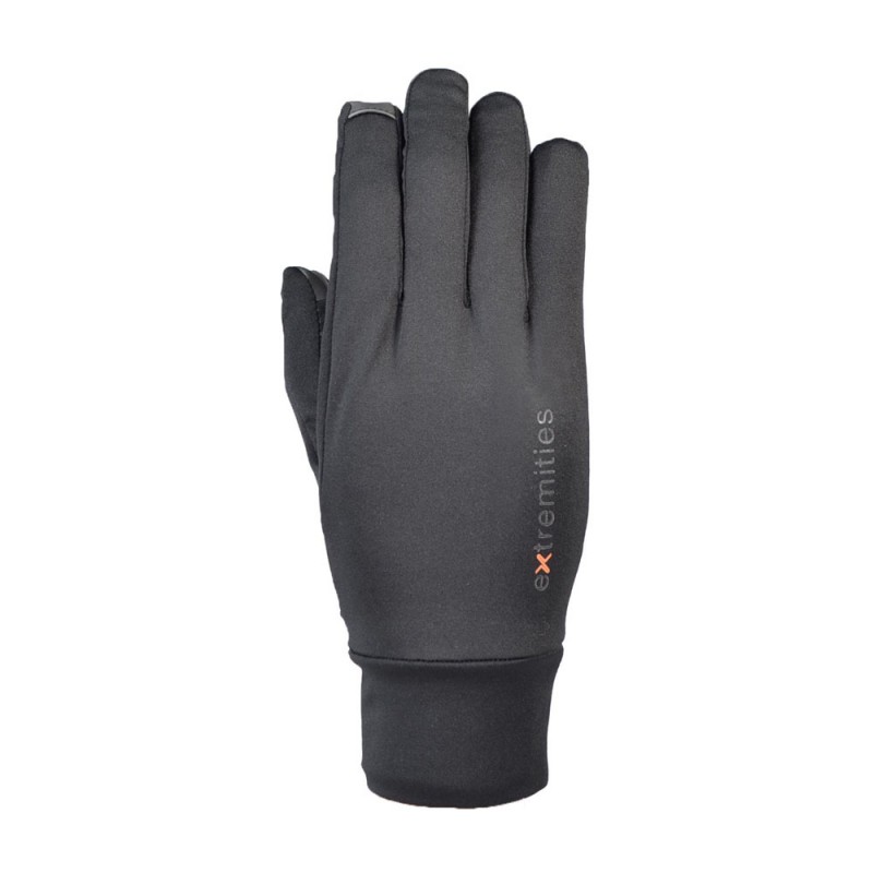 Black Extremities anti viral deflect gloves with thermal lightweight design for running cycling hiking and cold weather outdoor use