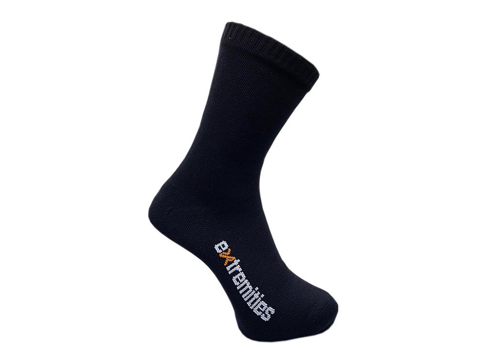 Black Extremities Evolution waterproof socks designed for hiking trail running cycling and wet weather outdoor activities