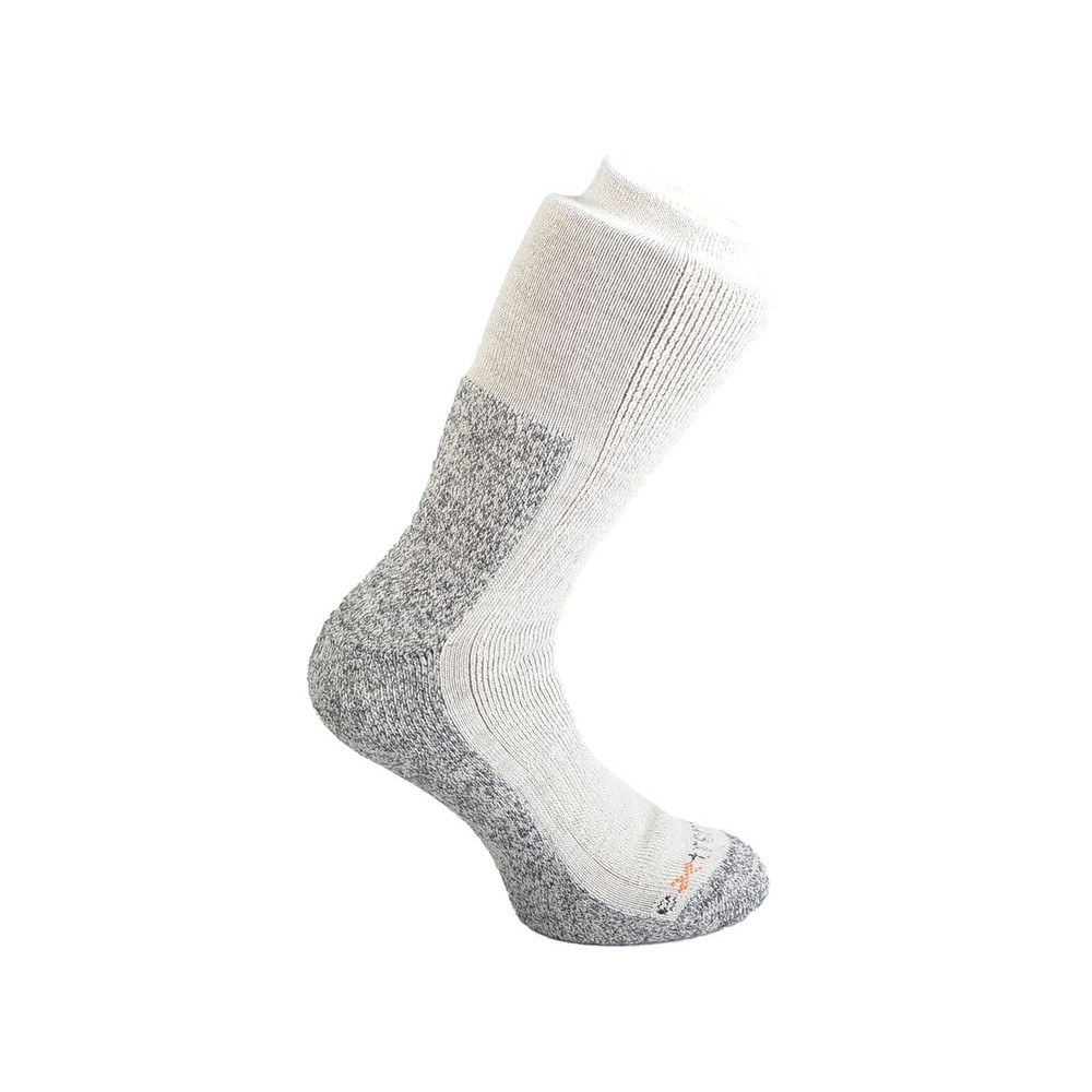 Extremities Mountain Toester Long Thermal Socks for Hiking and Cold Weather White and grey Extremities Mountain Toester long thermal socks designed for hiking trekking mountaineering and winter outdoor use