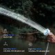 flextail-max-shower-water-pressure High-pressure water spray from Flextail MAX SHOWER in outdoor environment