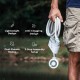 flextail-max-shower-handheld Person holding coiled Flextail MAX SHOWER showing compact design