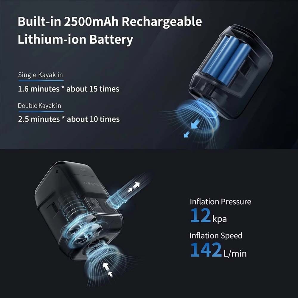 flextail-max-boat-pump-product FLEXTAIL MAX Boat Pump compact electric air pump with USB charging