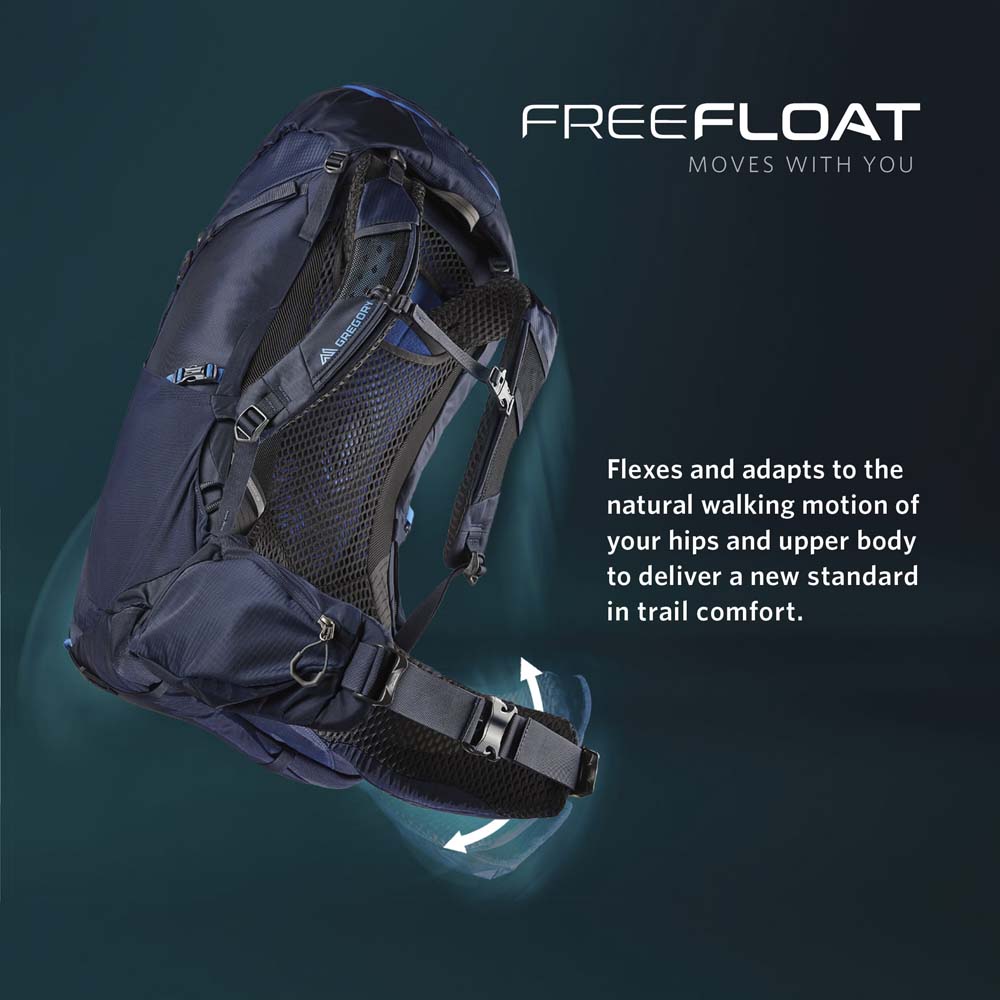 gregory jade 33l womens hiking backpack freefloat suspension system flexible hipbelt trail comfort hiking pack women outdoor trekking