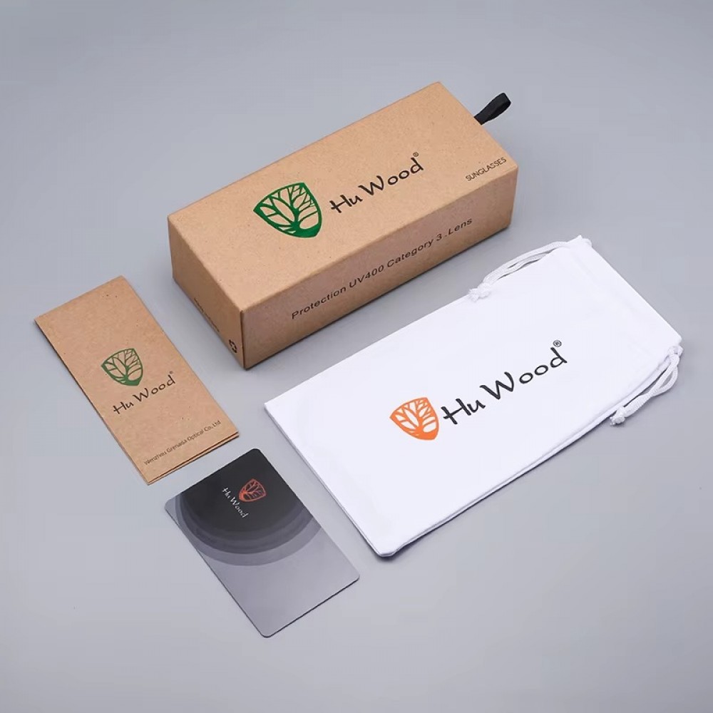 hu wood polarized wooden sunglasses uv400 protection with box pouch and cleaning cloth stylish eco friendly sunglasses gift set
