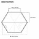 Pomoly HUSSAR 20 inner Tent Dimensions Diagram showing dimensions of the inner tent of the Pomoly HUSSAR 20 in feet and centimeters
