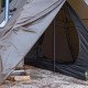 Pomoly HUSSAR Plus 2.0 Interior Mesh Tent View View of open tent door showing mesh half-inner tent with centre pole