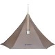 Pomoly HUSSAR Plus 2.0 Hot Tent – Tipi Shelter with Stove Jack Front view of Pomoly HUSSAR Plus 2.0 Hot Tent pitched in forest with stove