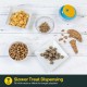Interactive Slow Feeder Treat Ball for Dogs and Cats Yellow Interactive slow feeder treat dispensing ball toy in yellow and transparent finish designed for dogs and cats to promote puzzle play, treat rewards and slower eating habits