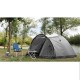 Kampa Brighton 5 person camping package with tent, camping chairs, air mattress, table, cookware and outdoor accessories