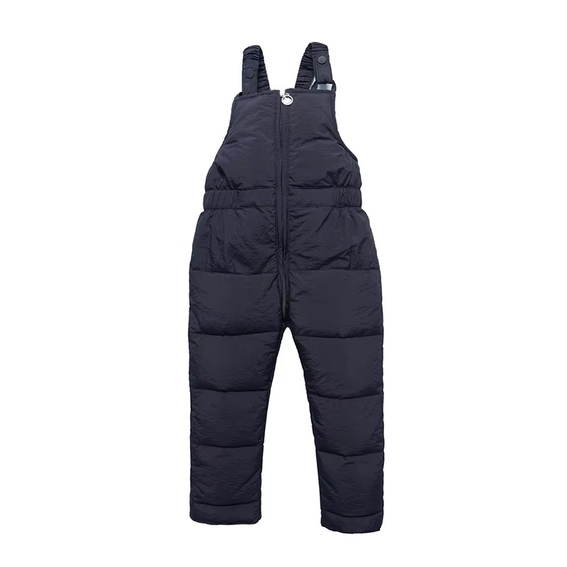 Kids Winter Down Overalls Pants
